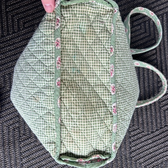 Rare Vintage 90's VERA BRADLEY Green Leaf 1997 Tote Bag - Picture 7 of 8